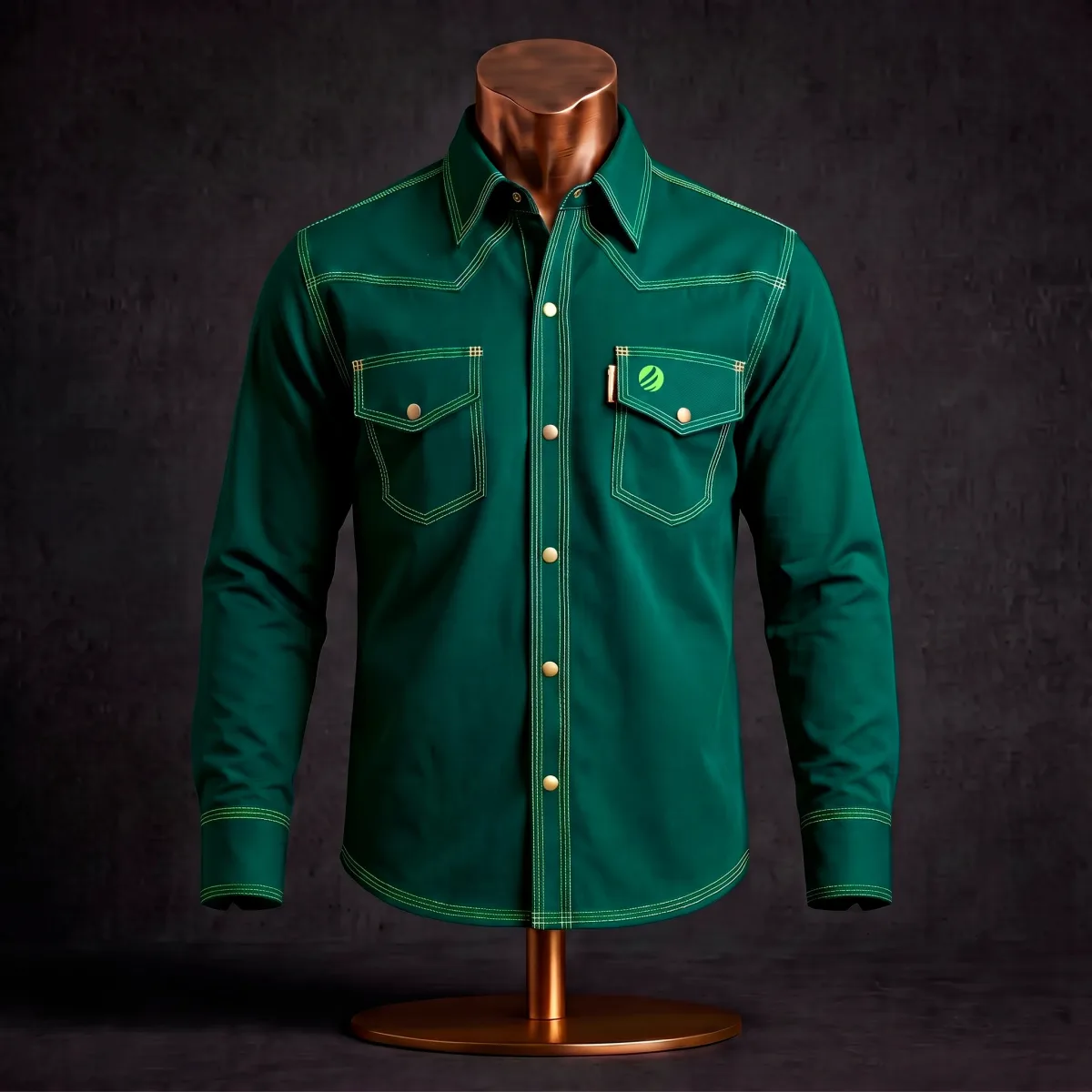 Dark Green Shirt