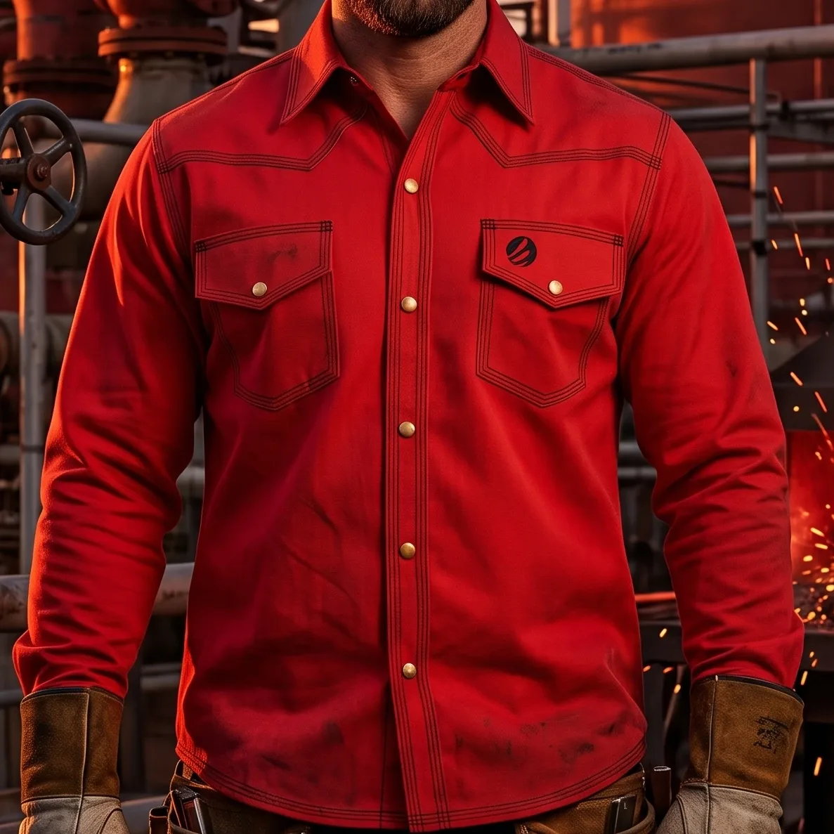 Burgundy Shirt